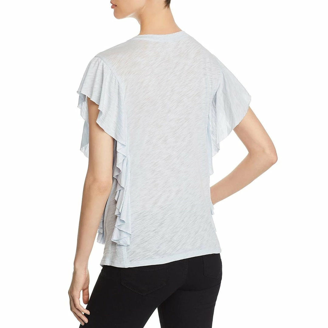 Elan Womens Ruffled Layered T-Shirt 4 Elan Womens Ruffled Layered T-Shirt - Image 2