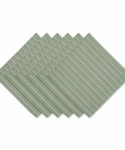 DII Sparkle Sprigs Dobby Stripe Napkin (Set of 6)