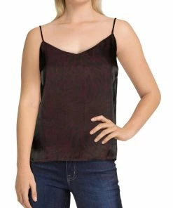 Joe's Jeans Womens Satin Animal Print Tank Top