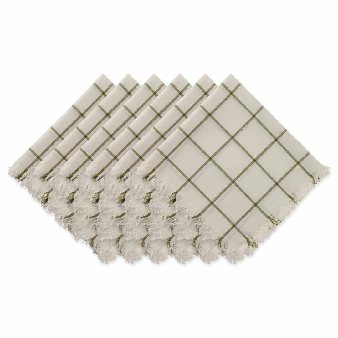 DII Basic Check Fringed Napkin (Set of 6) 10 DII Basic Check Fringed Napkin (Set of 6) - Image 8