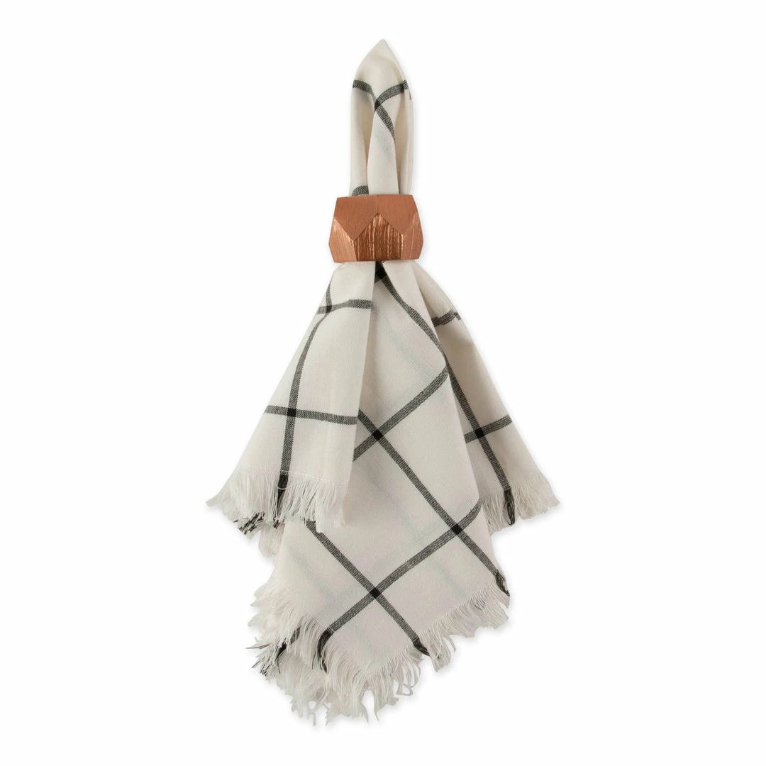 DII Basic Check Fringed Napkin (Set of 6) 5 DII Basic Check Fringed Napkin (Set of 6) - Image 3