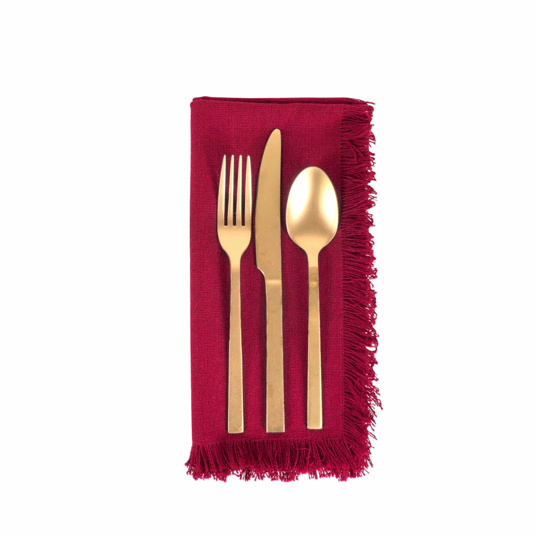 DII Fringed Solid Heavyweight Napkin (Set of 6) 5 DII Fringed Solid Heavyweight Napkin (Set of 6) - Image 3