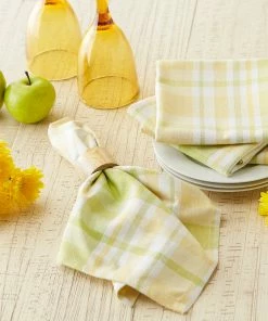DII Lemon Bliss Plaid Napkin (Set of 6) -Elan Online Shop 290c0c36c01241a3a9a38361ee69bcb7 1080x