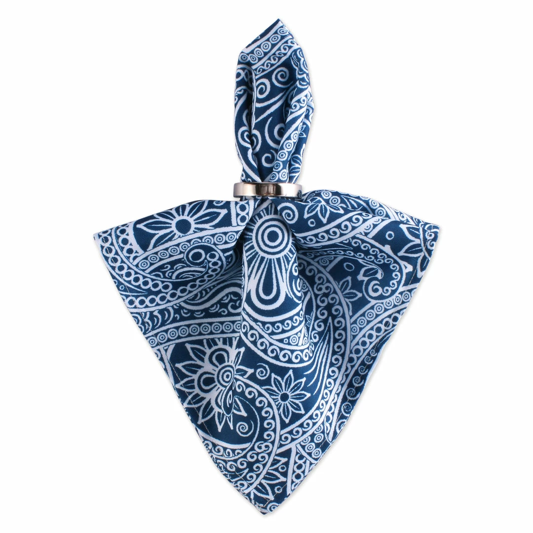DII Outdoor Blue Paisley Napkin Set/6 4 DII Outdoor Blue Paisley Napkin Set/6 - Image 2