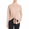 Elan Womens French Terry Knit Pullover Top
