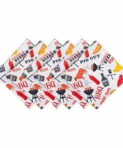 DII Outdoor BBQ Fun Napkin (Set of 6)