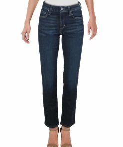 Joe's Jeans Womens Mid-Rise Ankle Straight Leg Jeans