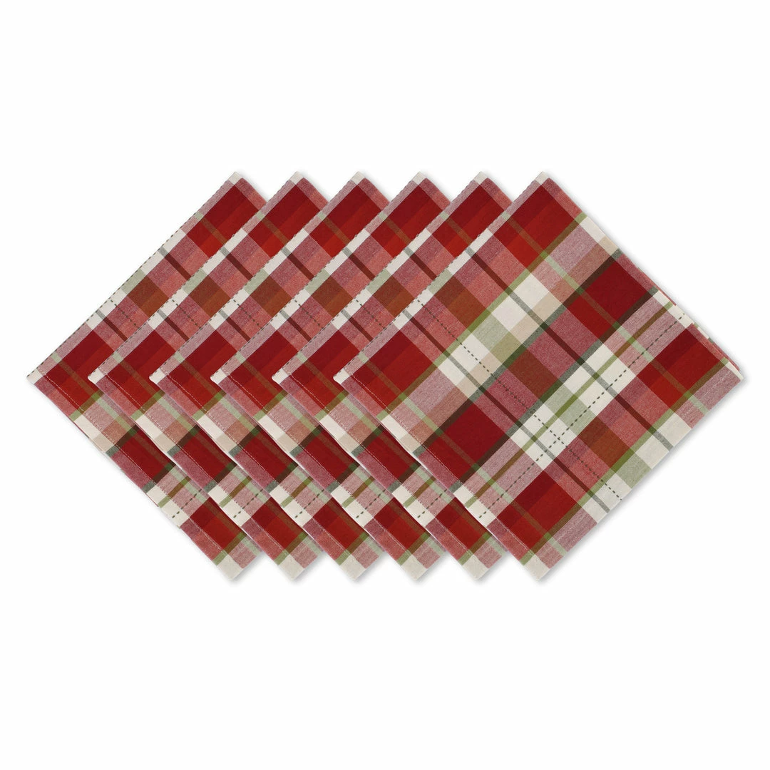 DII Mountain Trail Plaid Napkin (Set of 6) 3 DII Mountain Trail Plaid Napkin (Set of 6)