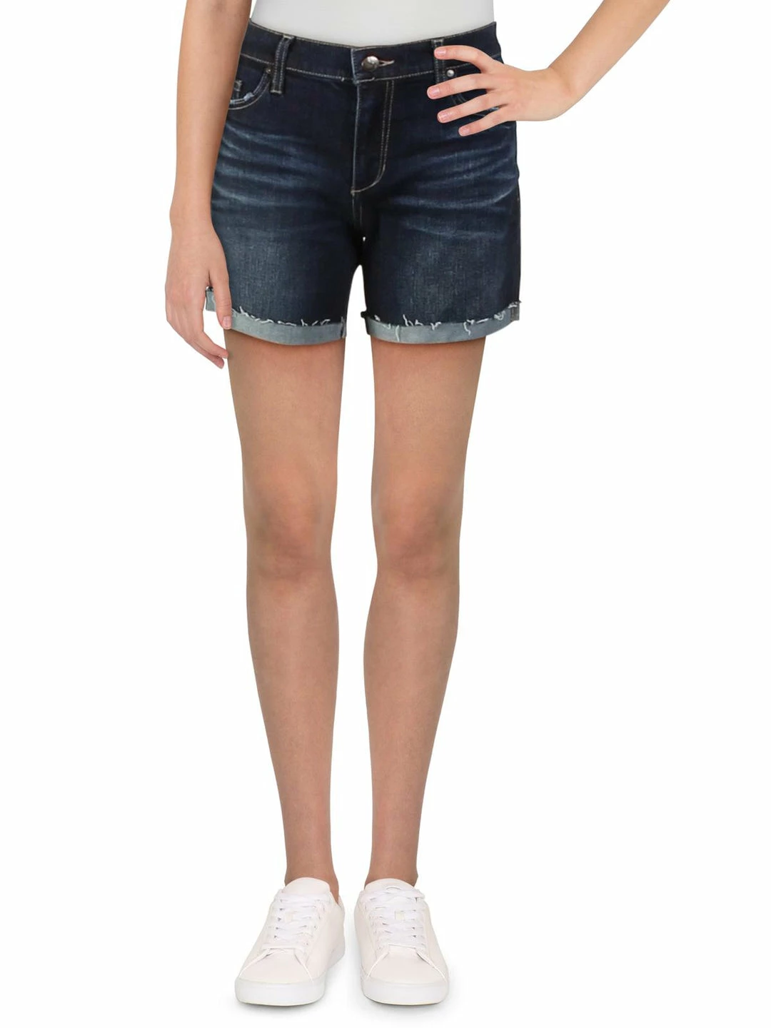 Joe's Jeans Womens Mid-Rise Cuffed Shorts 3 Joe's Jeans Womens Mid-Rise Cuffed Shorts