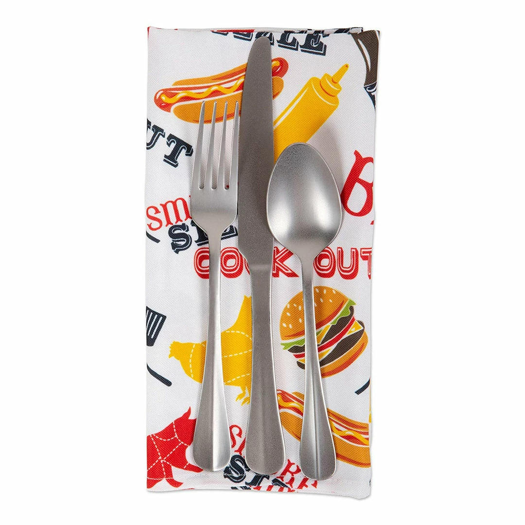 DII Outdoor BBQ Fun Napkin (Set of 6) 6 DII Outdoor BBQ Fun Napkin (Set of 6) - Image 4