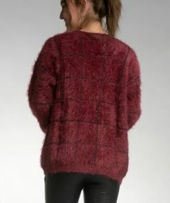 Elan women Cozy Panes Fuzzy Sweater Cardigan in Burgundy -Elan Online Shop 6162639791b140fab95c4b0b6b0e5aab d2d77af4 f4c1 4074 b40f 504a78d8c494 1080x