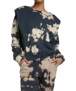 Elan Womens Cotton Tie Dye Sweatshirt