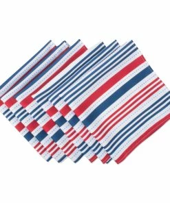 DII Outdoor Patriotic Stripe Napkin (Set of 6)