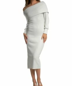 Elan Womens Metallic Cowl Neck Pullover Sweater