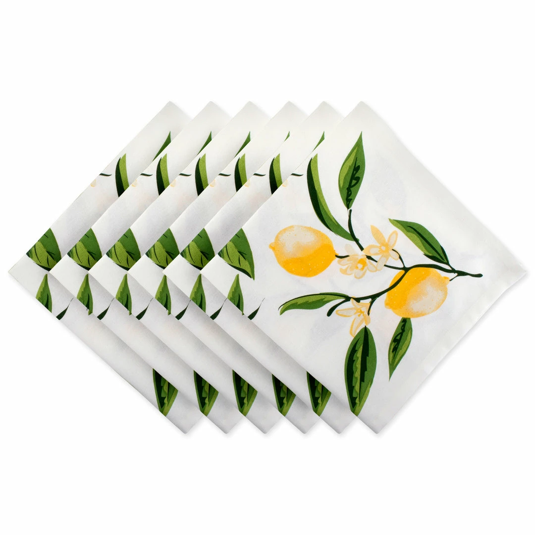 DII Lemon Bliss Print Napkin (Set of 6) 3 DII Lemon Bliss Print Napkin (Set of 6)