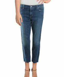 Joe's Jeans Womens Mid-Rise Ankle Straight Leg Jeans