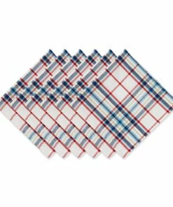 DII Lighthouse Plaid Napkin (Set of 6)
