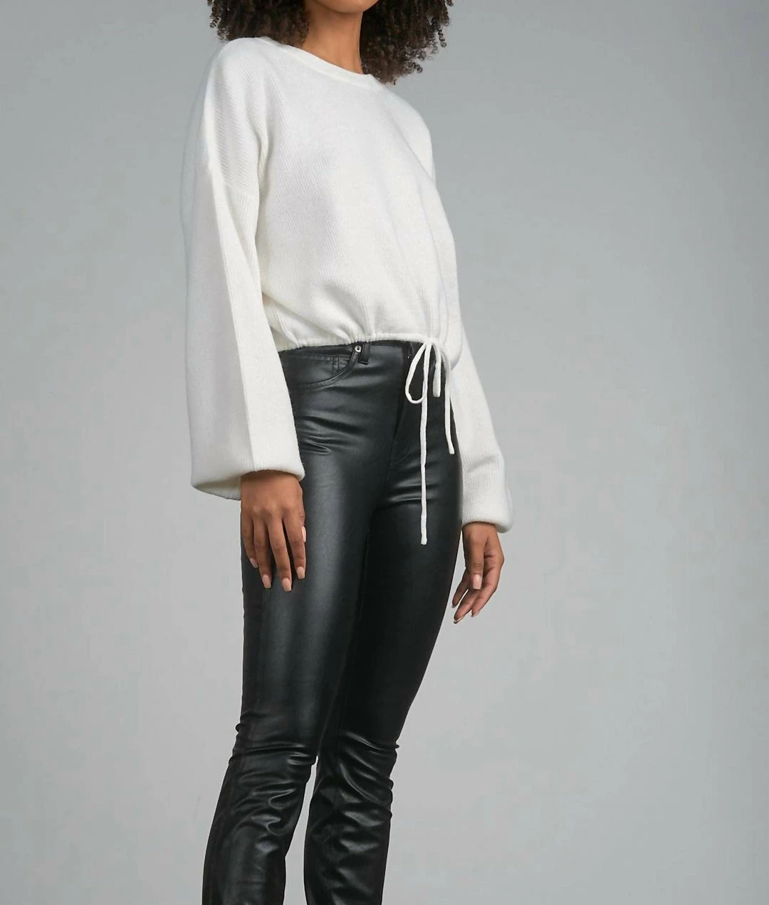 Elan women Elias Sweater in Winter White 4 Elan women Elias Sweater in Winter White - Image 2