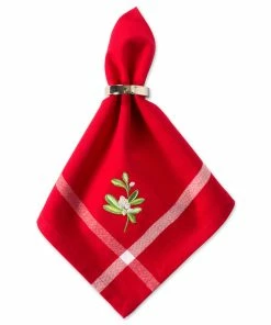DII Christmas Embroidered Mistletoe Napkin (Set of 6) -Elan Online Shop a6740b69d762462190d4009165c25095 1080x