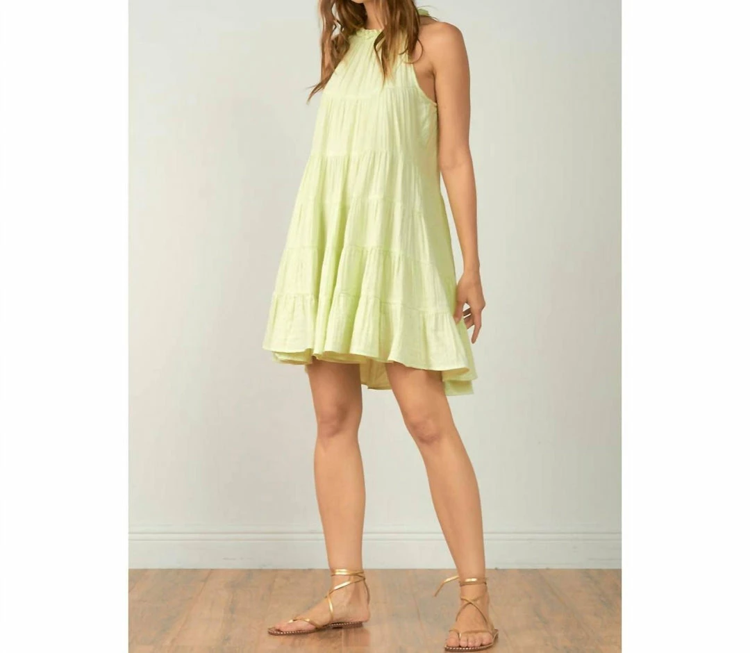 Elan women Summer Shift Dress in Lemon 4 Elan women Summer Shift Dress in Lemon - Image 2