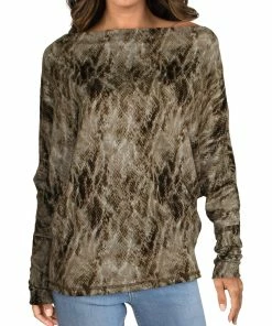 Elan Womens Printed Cozy Sweatshirt