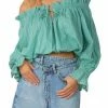 Elan women Off Shoulder Ruffled Edge Cotton Top in Aloe -Elan Online Shop b4b28fa4fa494628920492b4f8812a35 1080x