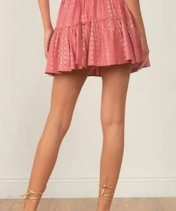 Elan women Arrow Print Tiered Skirt in Rose Gold -Elan Online Shop b6ab63dd56604858ba771b9966e75851 1080x