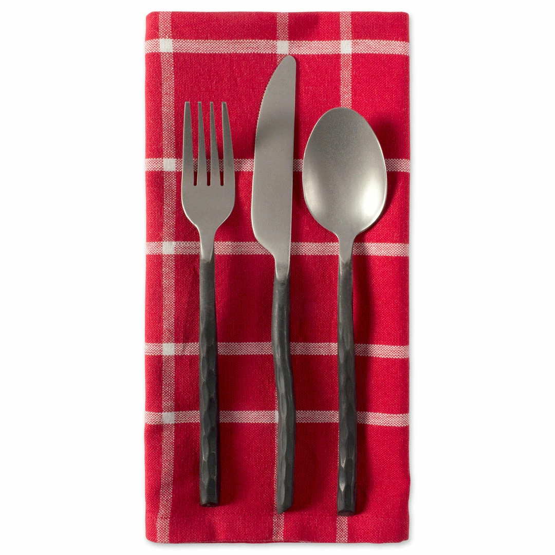 DII Christmas Holly Berry Plaid Napkin (Set of 6) 8 DII Christmas Holly Berry Plaid Napkin (Set of 6) - Image 6