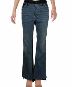Joe's Jeans The Icon Womens Mid Rise Step Hem Bootcut Jeans