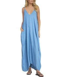 Elan Spag Womens Chambray Sleeveless Maxi Dress 9 Elan Spag Womens Chambray Sleeveless Maxi Dress -Elan Online Shop cae7a02737e74b0cae866202d9fffe79 1080x