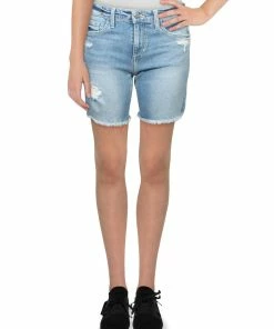 Joe's Jeans Womens Denim Distressed Bermuda Shorts