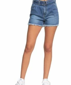 Elan Jamie Womens Denim High Waist Cutoff Shorts