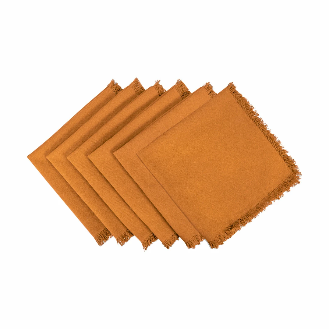 DII Fringed Solid Heavyweight Napkin (Set of 6) 9 DII Fringed Solid Heavyweight Napkin (Set of 6) - Image 7