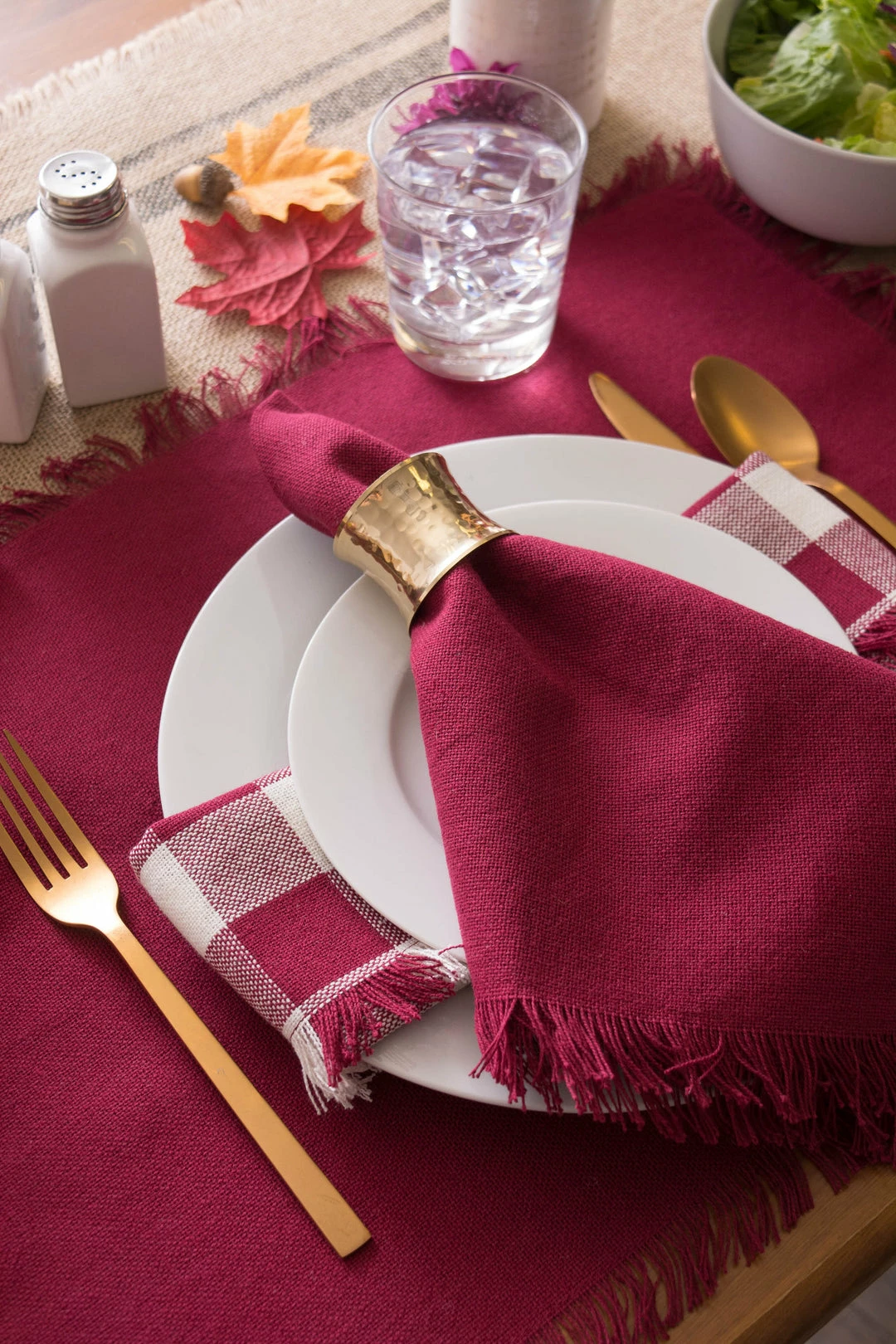 DII Fringed Solid Heavyweight Napkin (Set of 6) 6 DII Fringed Solid Heavyweight Napkin (Set of 6) - Image 4