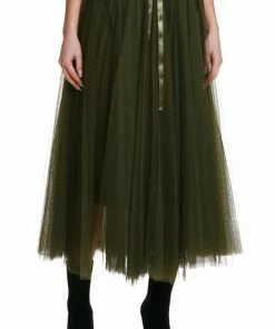 Elan women Tulle & Twirl Skirt in Olive