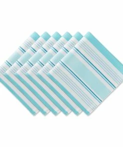 DII Beach House Stripe Print Outdoor Napkin (Set of 6)