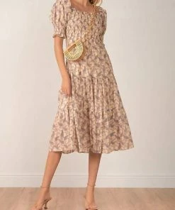 Elan women PUFF SLEEVE PAISLEY MAXI DRESS in Natural -Elan Online Shop fffab474468f4537bb274055a284490f 1080x